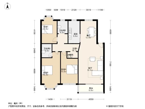 映月园户型图
