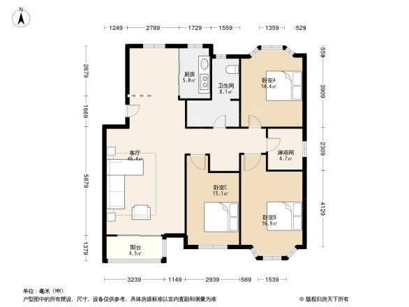 映月园户型图