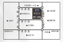 太阳城璀璨金街太阳城璀璨金街区位图