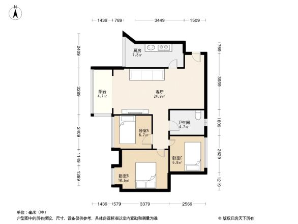 北大资源燕楠国际户型图