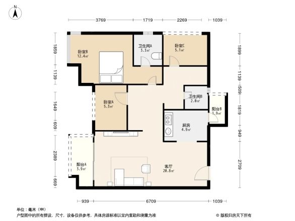 北大资源燕楠国际户型图