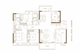 华润置地·玖悦4室2厅1厨2卫建面125.00㎡