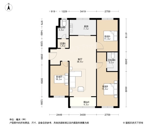 万科金色悦城户型图