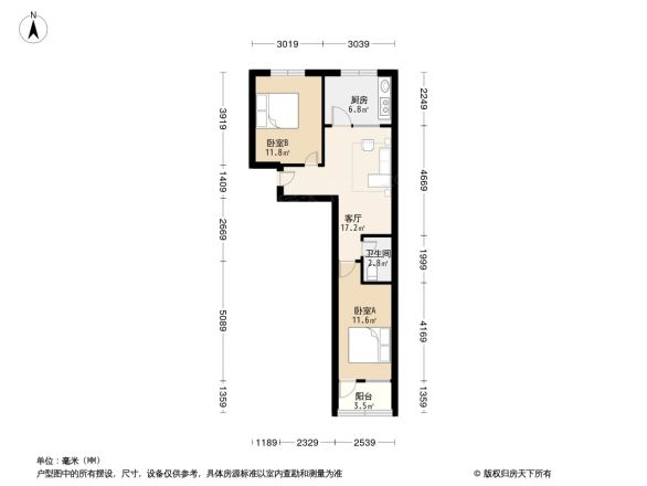 华彩楼户型图