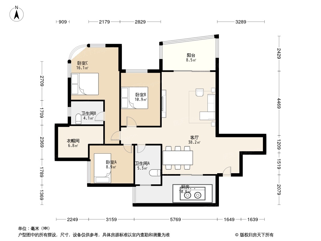 户型图1/2