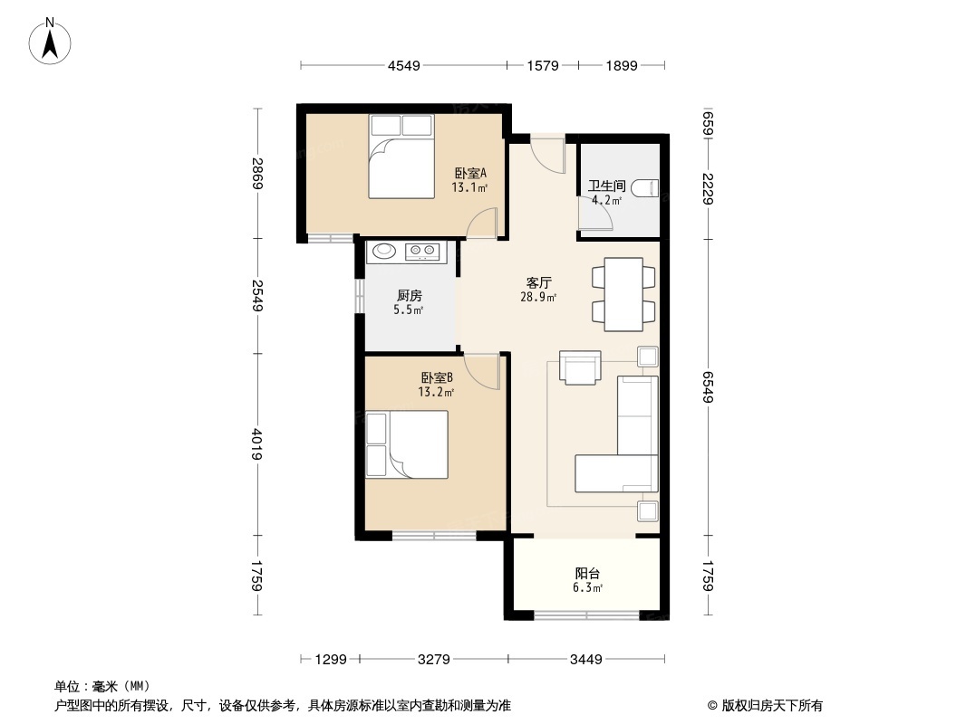 现代三居室140平米21万-东城逸家装修案例-济南房天下家居装修网