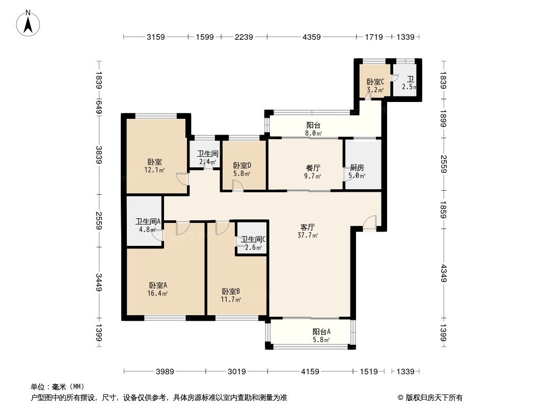 厦禾裕景户型图片