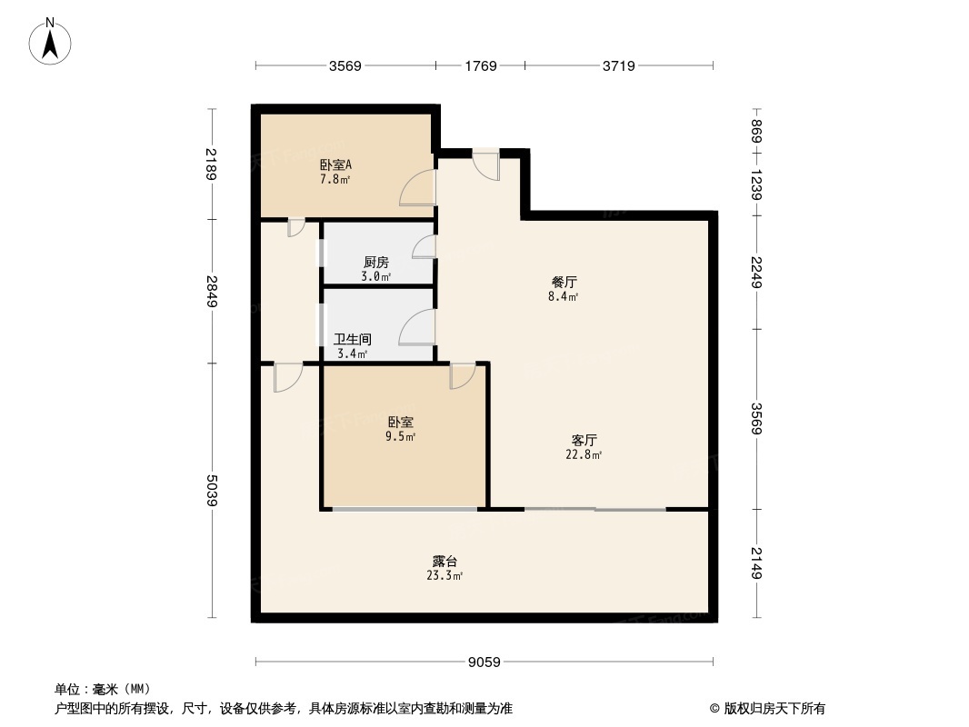 厦禾裕景户型图片