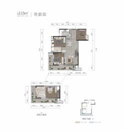 远洋·万和世家4室2厅1厨2卫建面115.00㎡