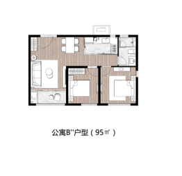 永威.友新路999号2室1厅1厨1卫建面95.00㎡