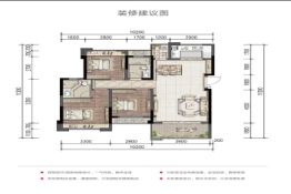 金科·集美天宸3室2厅1厨2卫建面99.00㎡