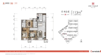 高层113平户型图
