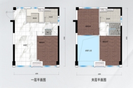 碧桂园星钻3室1厅2卫建面67.00㎡