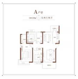 黄金·嘉境3室2厅1厨2卫建面139.00㎡