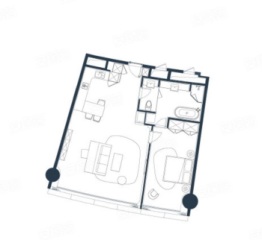 绿地云景生活广场1室2厅1厨1卫建面151.00㎡