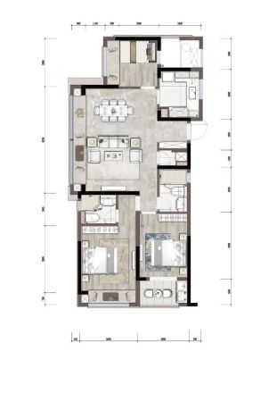 建发金辉紫璋台户型图