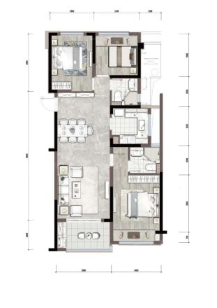 建发金辉紫璋台户型图