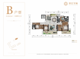 滨江学府6室2厅1厨3卫建面238.23㎡