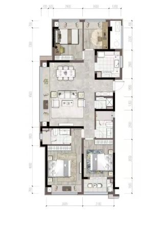 建发金辉紫璋台户型图