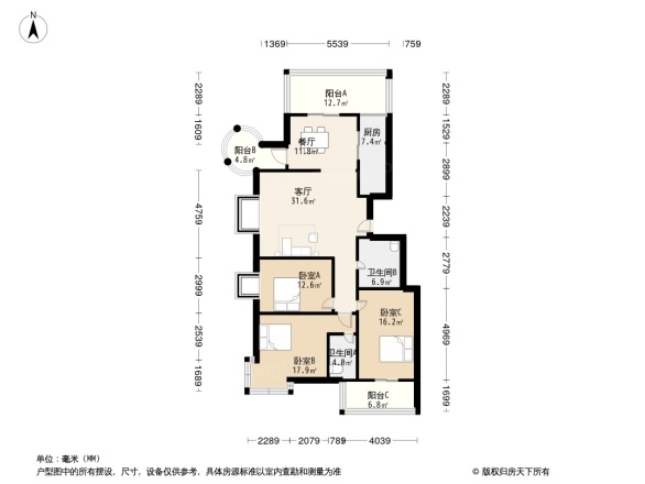 锦园新世纪户型图