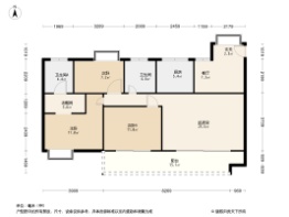 万科星光世纪3室2厅1厨2卫建面110.00㎡