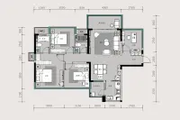 华泰·官邸五期建面约115㎡ 四房两厅两卫