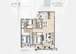 奥园·誉峰澜樾庭3室2厅1厨2卫建面118.00㎡