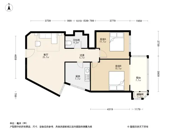 枫叶高层户型图