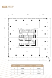 保利南方财经大厦建面348.00㎡