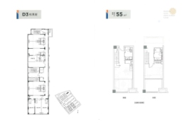 佳源未来云谷1室1厅1厨1卫建面55.00㎡