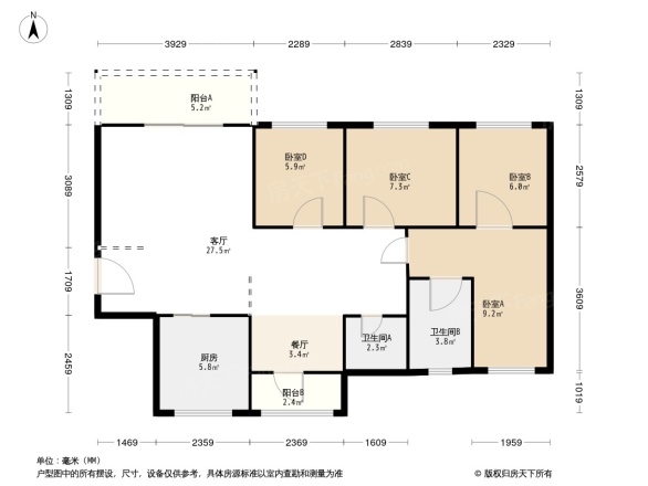 富豪山庄户型图