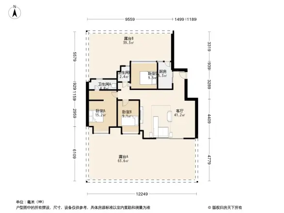 万科五龙山户型图