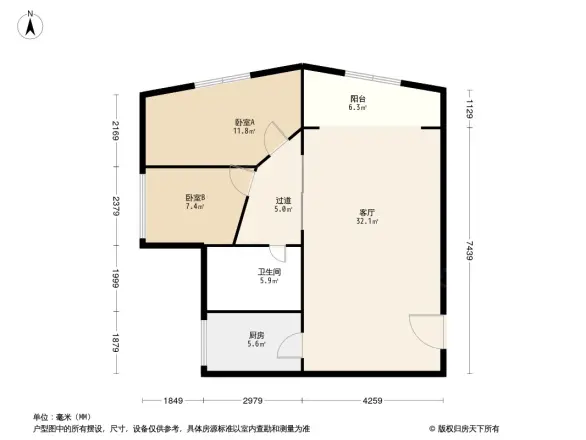 一环路南三段64号院户型图