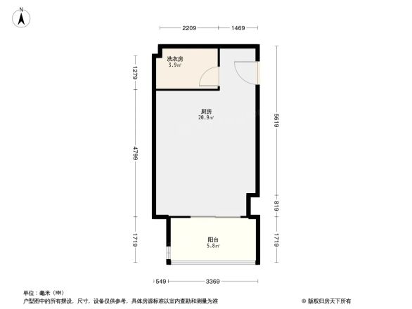 北欧知识城公寓户型图