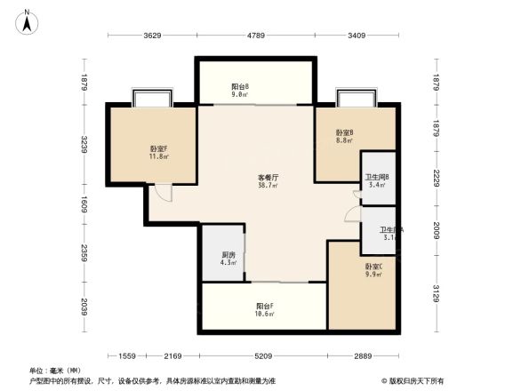 贵玉苑户型图
