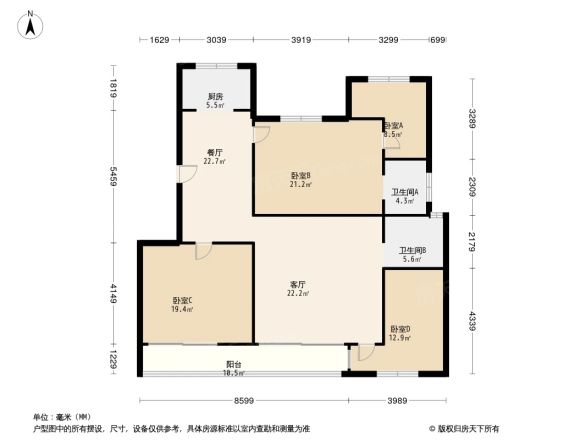 蓝都诚园小区户型图