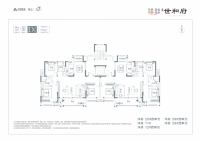 D户型 世玺 建筑面积约：135㎡