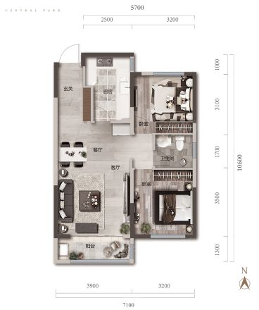 开发区中泱公园户型图