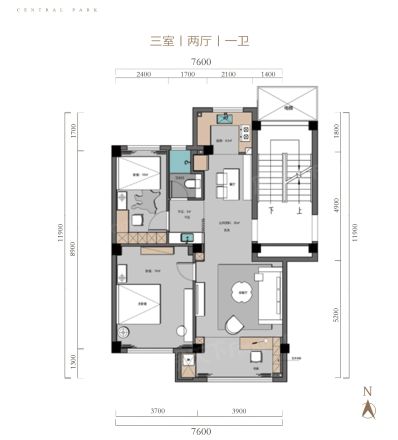 开发区中泱公园户型图