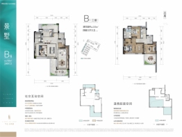 万达·光屿湖3室4厅1厨3卫建面155.00㎡