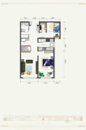 九如花园2室2厅1厨1卫建面97.43㎡