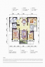 锦绣世家·西苑3室2厅1厨2卫建面117.92㎡