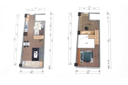 宇航商业中心2室2厅2厨1卫建面73.00㎡