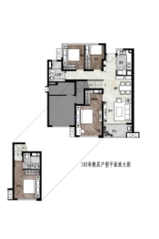 保利天汇3室2厅1厨2卫建面102.00㎡