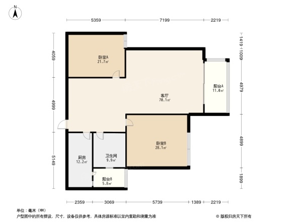 重庆绿地城123户型图图片