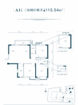 建面约115.54平米A1户型