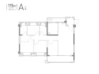 A-4室2厅2卫-115㎡-朝南