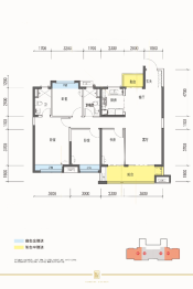 美的·云熙府4室2厅1厨2卫建面135.00㎡