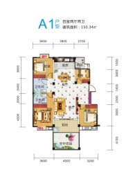 文峰·新都汇4室2厅1厨2卫建面150.34㎡