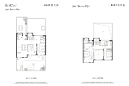 秦皇岛富力公元山3室2厅1厨3卫建面87.00㎡